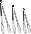 Hotec Stainless Steel Kitchen Tongs, Locking Metal Food Tongs by Hotec