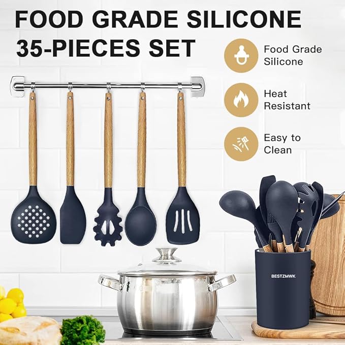 Cooking Utensils Set- 35 PCs Kitchen Utensils - Image 3