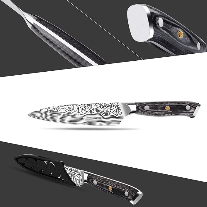 MOSFiATA 4 Inch Paring Knife, Kitchen Knife Fruit Knives - Image 4
