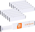 Lifewit 12 Pack 2.36" High Drawer Dividers 28-43.5cm/11-17" Adjustable Drawer by Lifewit