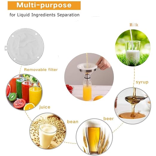 5-Inch Food Grade Stainless Steel Kitchen Funnel - Image 7