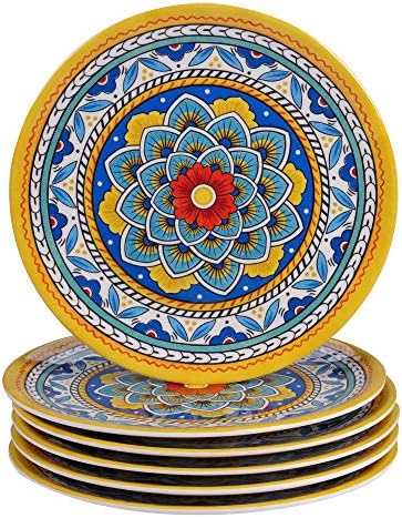 Certified International Portofino 12 Piece Melamine Dinnerware Set, Service for 4, Multi Colored
