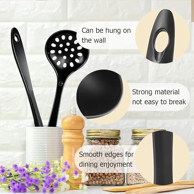 Large Plastic Serving Spoons, Disposable Heavy Duty Serving Spoons, Long Handle - Image 3