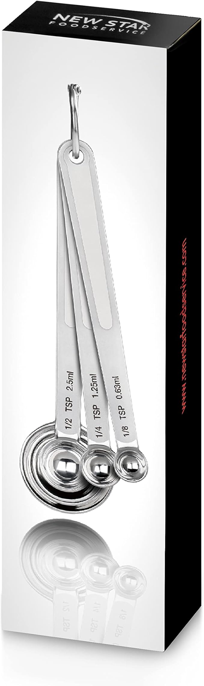 New Star Foodservice 43112 Stainless Steel 18/8 Measuring Spoons - Image 8