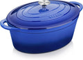 Velaze 7.5 QT Enameled Oval Dutch Oven Pot by Velaze