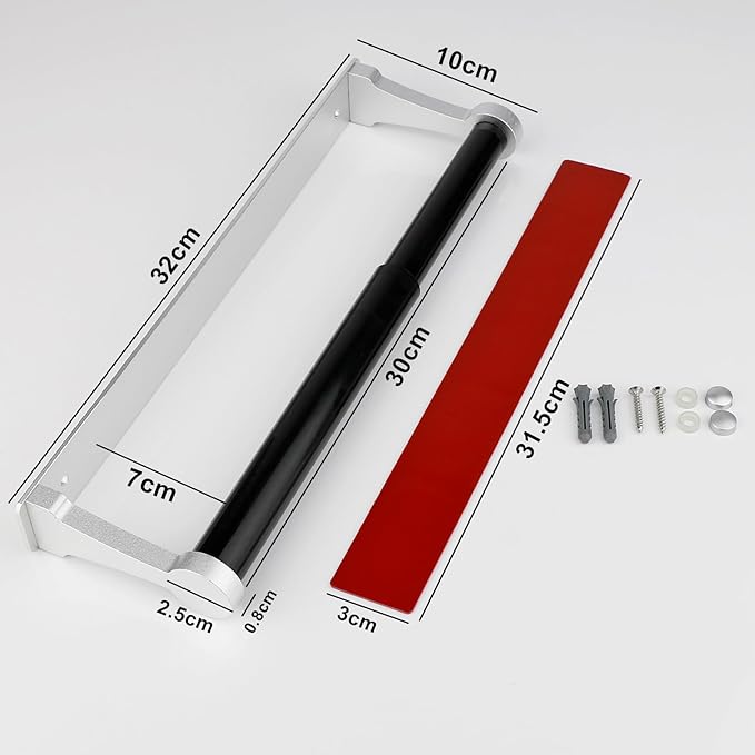 MONEER Paper Towel Holder Under Cabinet, Paper Towel Holder, Aluminum Alloy - Image 5