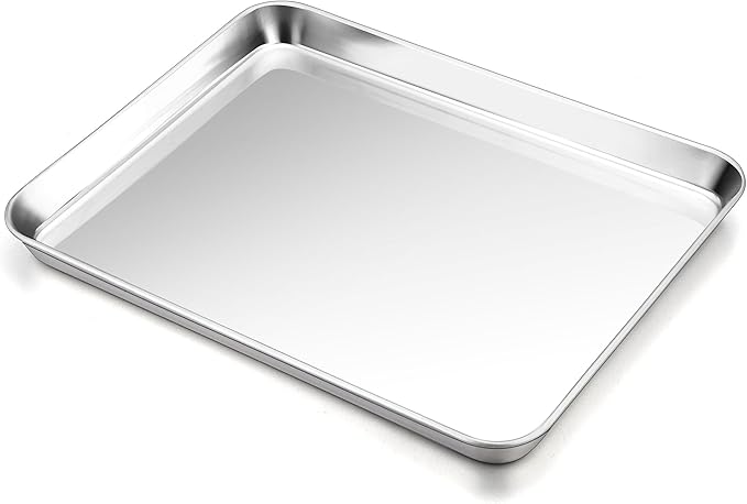 P&P CHEF 16 Inch Baking Cookie Sheet, Oven Pan Tray Stainless Steel Sheet Pan by PPCHEF