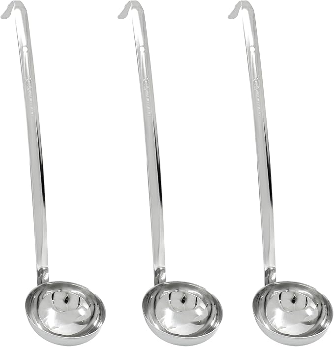 Piutouyar 3 Pcs 4 oz Soup Ladle Set, Stainless Steel Ladle by Piutouyar