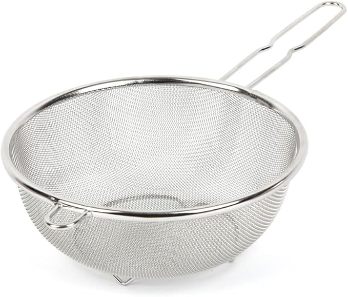 8″ Stainless Steel Fine Mesh Strainer by SISEM