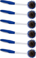 LOLA Pro Pot N' Pan Brush, 6 Pack, Abrasive Cleaning, Poly & Brass Wire Bristles by LolaProducts