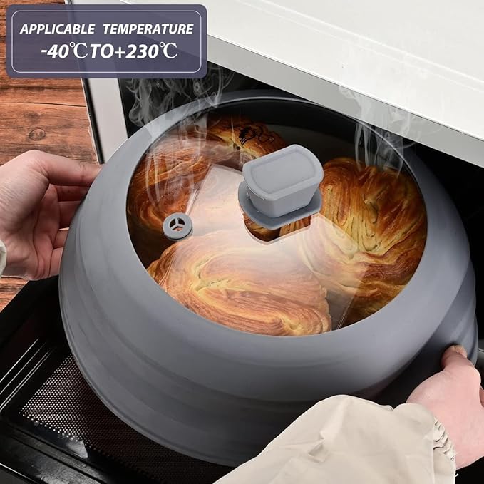 Microwave Splatter Cover Glass Splatter Guard Lid - Image 2