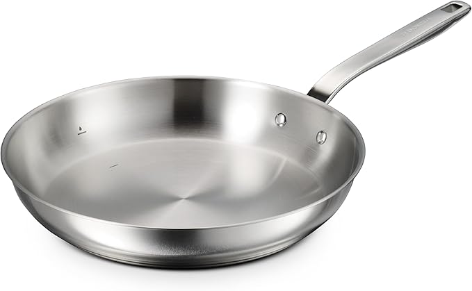 Tramontina Tempo Tri-Ply Base Stainless Steel 12-Inch Large Frying Pan by Tramontina