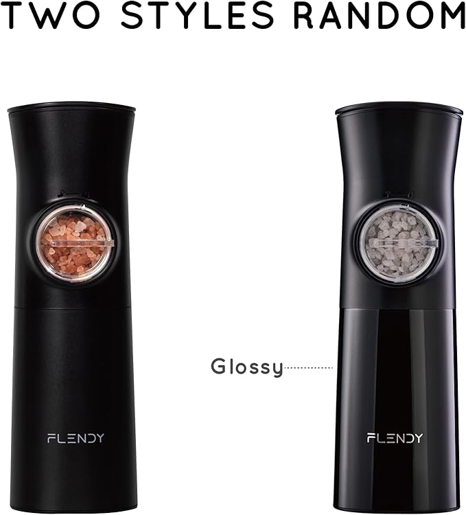 Flendy Gravity Electric Salt and Pepper Grinder Set Rechargeable, Automatic - Image 7