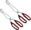 2-Pcs Stainless Steel Scissor Tongs, 9.25-Inch and 11-Inch set Kitchen cooking by WHTCHSU