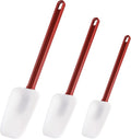 Silicone Rubber Spoonulas Pack of 3, Commercial Silicone Spoonulas, Commercial by Heffiso+Silicone+Utensils
