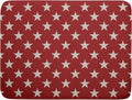 Patriotic July of 4th Red Star Dish Drying Mat by Aytipun