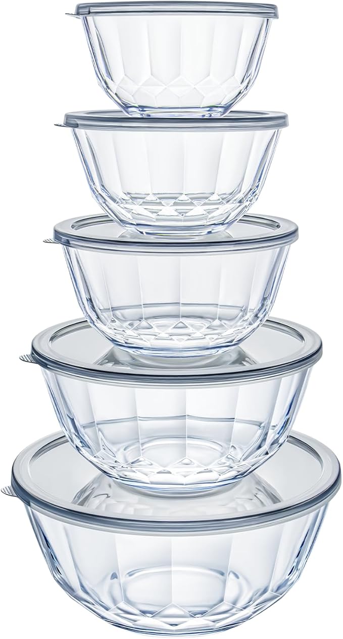 Luvan 5-Piece Glass Mixing Bowls Set - Image 2