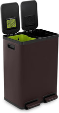 Simpli-Magic 60 Liter / 16 Gallon Rectangular Hands-Free Dual Compartment by Simpli-Magic