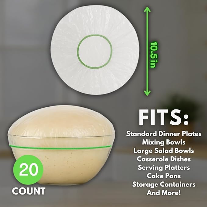 20 Bowl Covers - Reusable Plastic Food Covers - Image 2