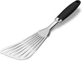 304 Stainless Steel Fish Spatula, Non-Slip Ergonomic Handle Slotted Spatula by JXWING