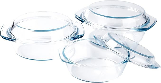 Set of 6 Pieces Round Tempered Glass Casserole Dish - Image 7