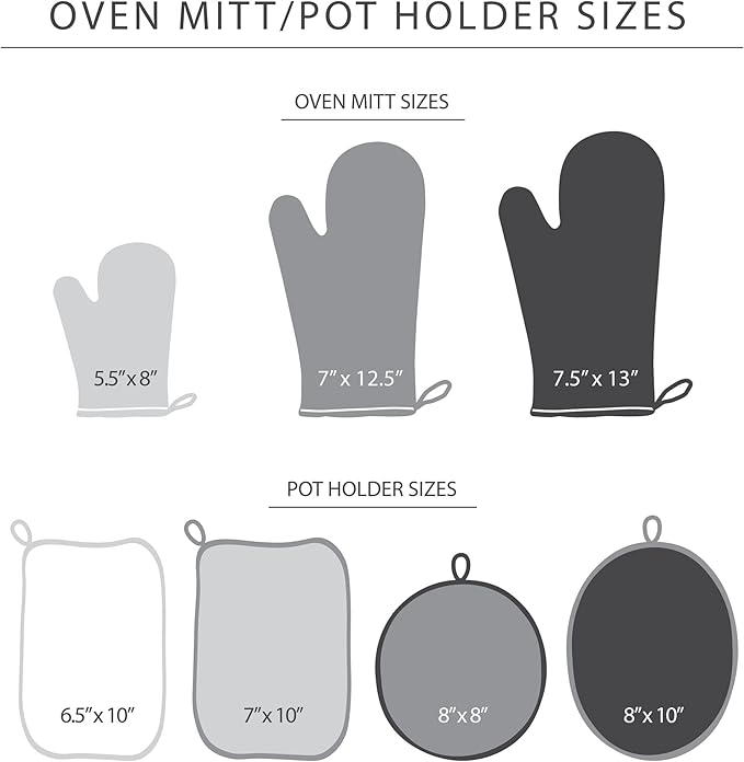 KITCHENAID Beacon Two-Tone Pot Holder 2-Pack Set, Contour Silver/Matte Black - Image 5