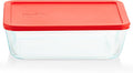Pyrex Simply Store Glass Food Storage Container, Snug Fit Non-Toxic Plastic by Pyrex