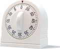 60 Minute Wind Up Timer, Visual Mechanical Timer by NUOSWEK