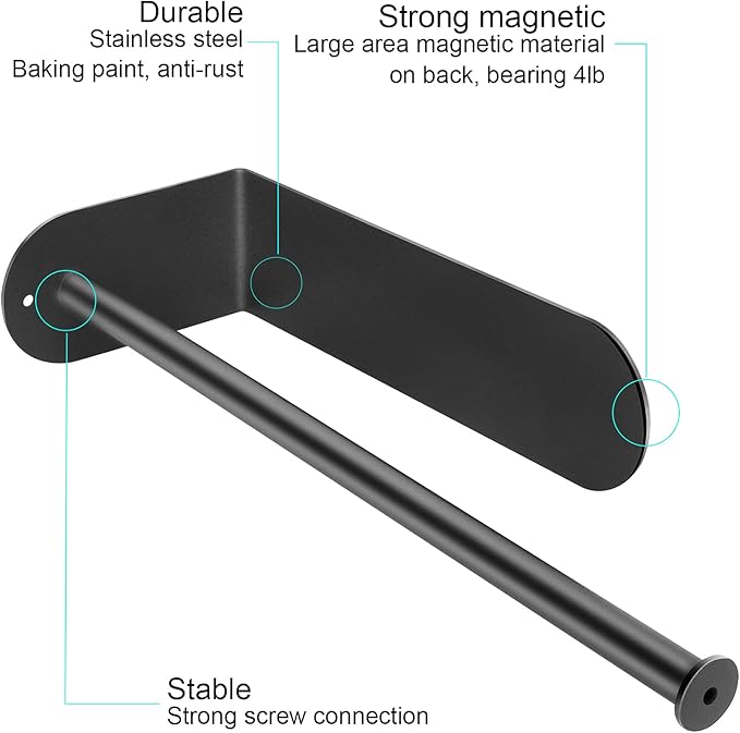 Kitchen Magnetic Stainless Steel Paper Towel Holder - Image 2