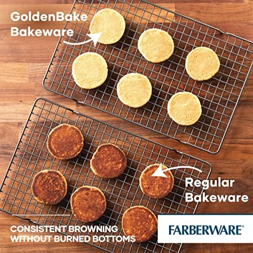 Farberware GOLDEN BAKE Nonstick Jumbo Baking Cookie Sheet, Light Gray