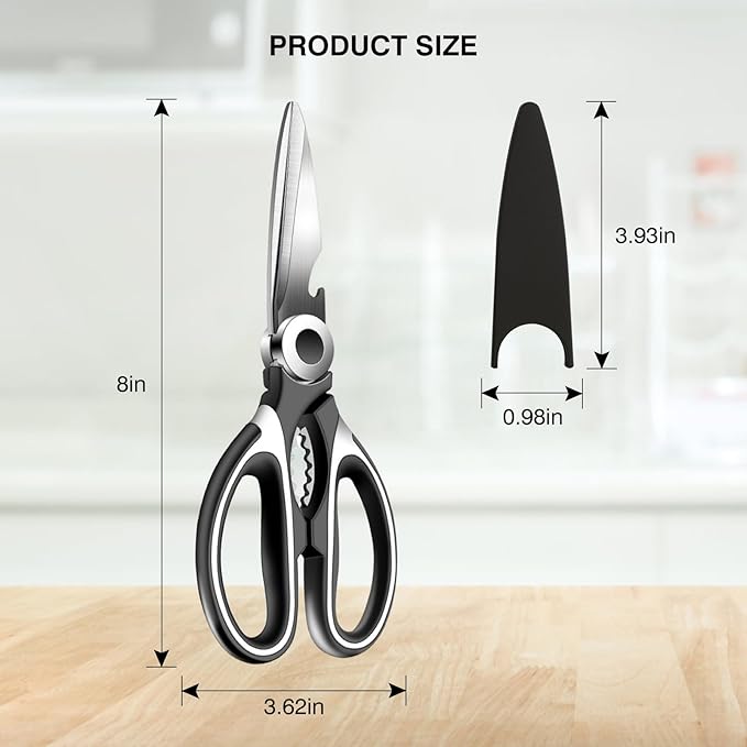 NileHome Kitchen Scissors, Stainless Steel Scissors All Purpose Heavy Duty - Image 3