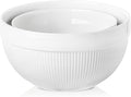 Ceramic Large Mixing Bowls for Kitchen, Dough Bread Making Bowl, 10 inch + 8 by TEAKISS