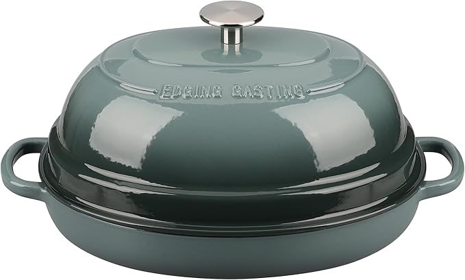 EDGING CASTING Enameled Oval Cast Iron Dutch Oven Pot - Image 7