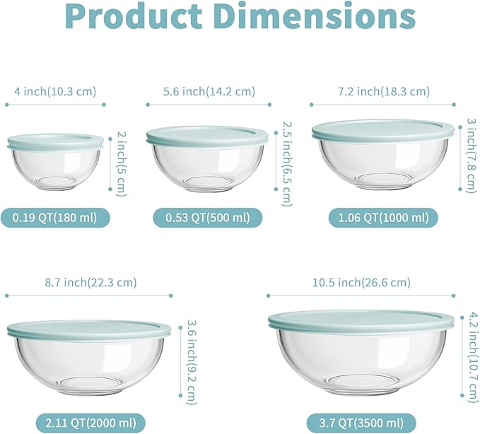 WhiteRhino Glass Mixing Bowl - Image 2