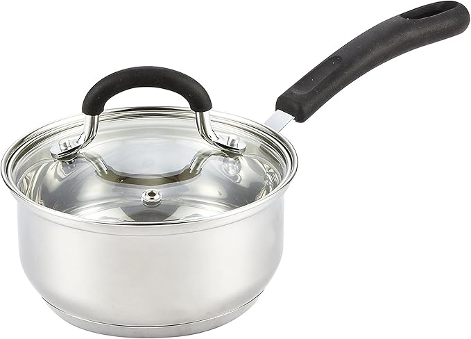 Cook N Home 1 Quart Stainless Steel Saucepan by CookNHome