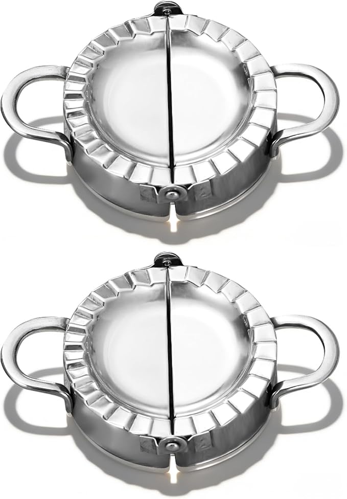 Stainless Steel Dumpling Ravioli Maker Press, 2 Pack Pierogi Mold - Image 2