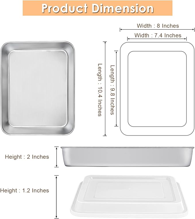 E-far Toaster Oven Baking Pan - Image 3