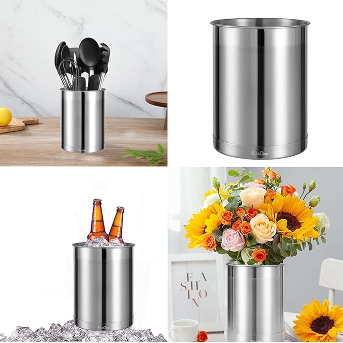 KSENDALO Stainless Steel Utensil Holder - Image 4