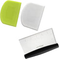 Dough Bowl Spatula & Stainless Steel Bench Scraper/Chopper by ALLTOP
