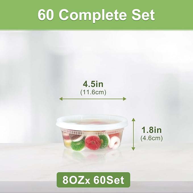 Dipoo 60 Sets Deli Containers - Image 2