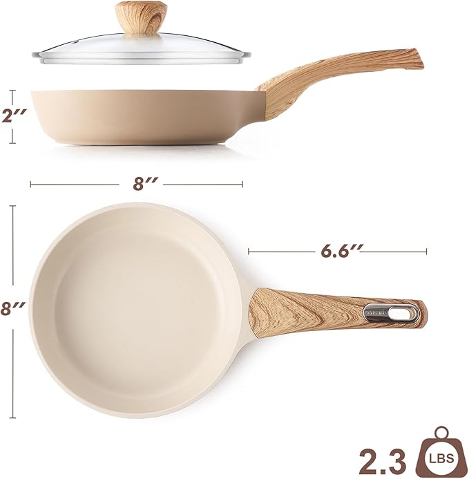 SENSARTE Ceramic Nonstick Frying Pan Skillet - Image 9