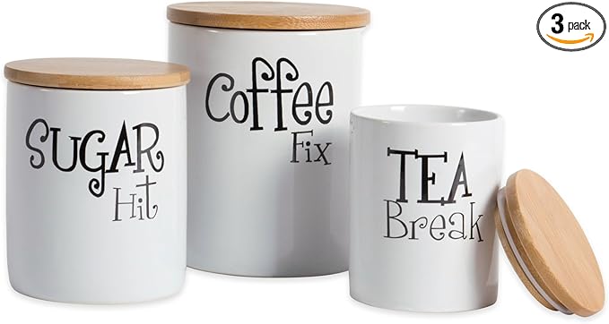 DII Kitchen Accessories Retro Collection, Canister Set, 3 Piece by DII