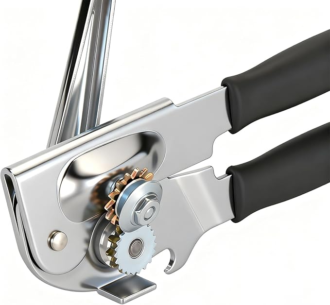 Manual Can Opener, Easy-Grip Hand Crank Can Opener - Image 8