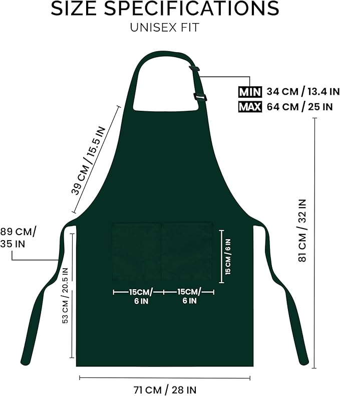 Utopia Kitchen 2 Pack Bib Apron, Adjustable - Image 2