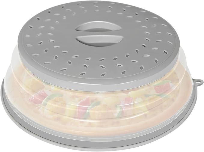 CasaCulina Collapsible Microwave Splatter Cover, Vented Microwave Lid by CasaCulina