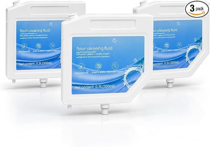3 pcs Robot Vacuum Cleaning Solution for Dreame L10s Ultra | 31.74 Fl Oz Floor Cleaning Solution for Multi-Surface, Compatible with Dreame L10s Ultra Robot Vacuum Cleaner Detergent