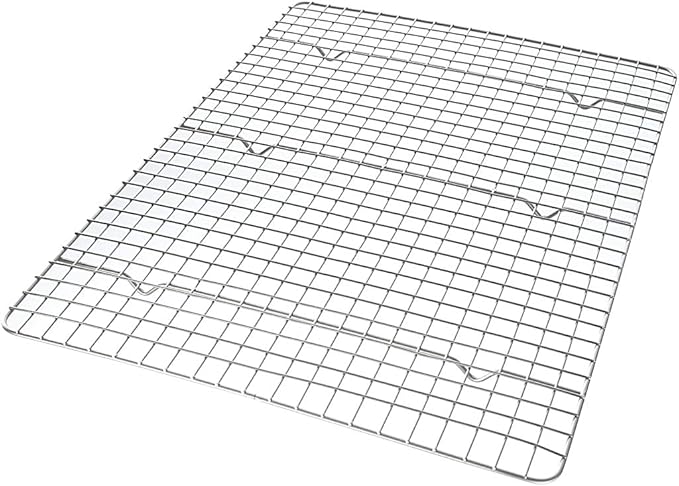 USA Pan Half Sheet Bakeable Cooling Rack, Steel Nonstick Wire by USAPan