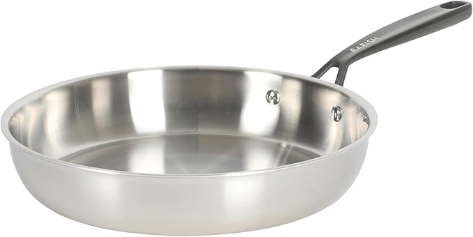 Babish 10-Inch Tri-Ply Stainless Steel Frying Pan - Image 6