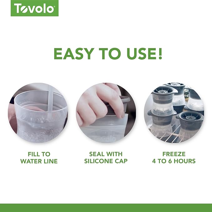 Tovolo Rose Ice Cube Mold Pack of 2 Large Craft Ice Molds - Image 5