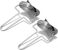 2 Pieces Stainless Steel Pastry Rolling Cutter Circle Dough Blade Roller by Drincarier
